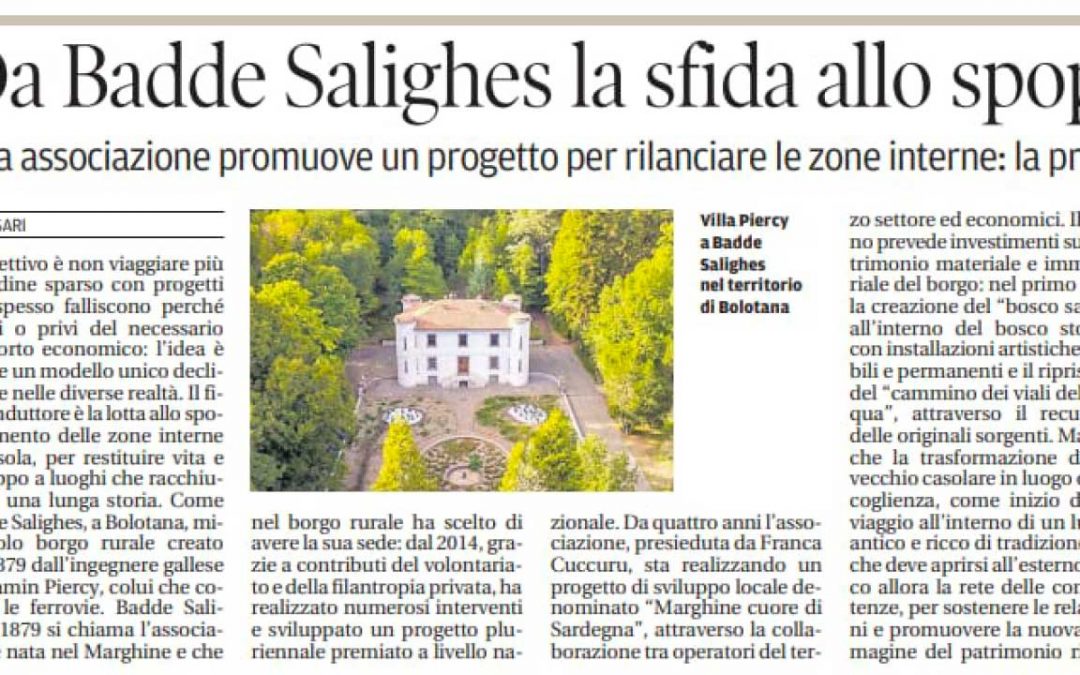 Da Badde Salighes la sfida allo spopolamento