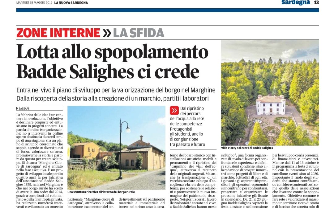 Lotta allo spopolamento Badde Salighes ci crede