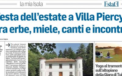 Festa dell’estate a Villa Piercy tra erbe, miele, canti e incontri